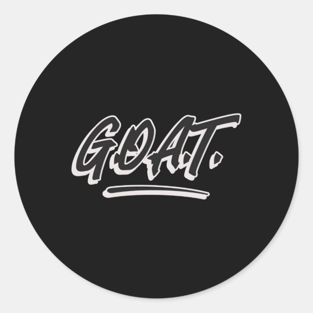 Sticker Rond Chèvre la plus grande (Devant)