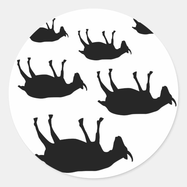 Sticker Rond Chèvres évanouies (Devant)