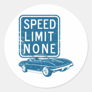 Sticker Rond Chevrolet Corvette 1967 427 L88