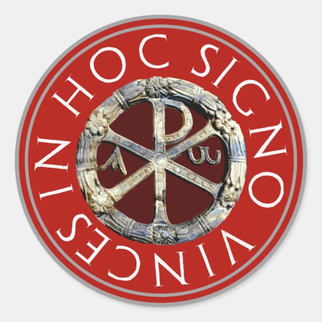 Sticker Rond Chi-Rho (Devant)