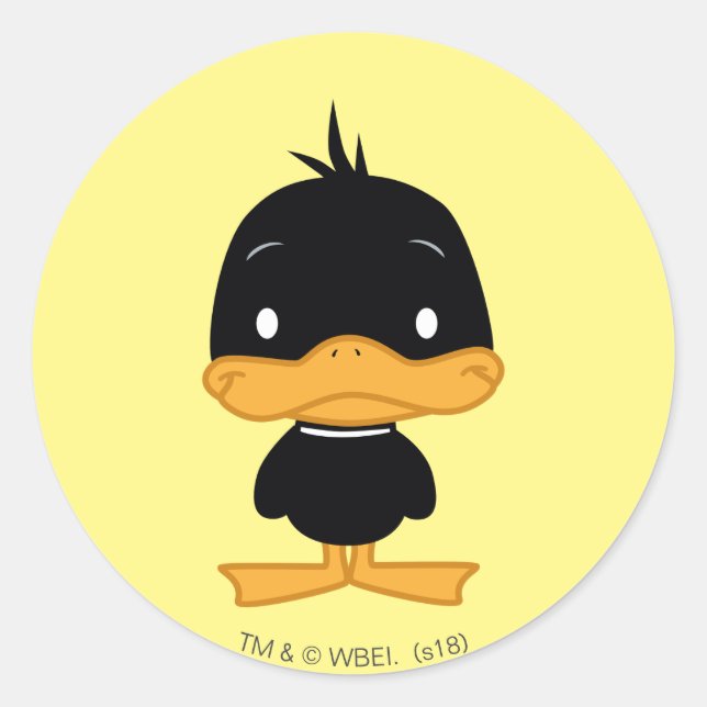 Sticker Rond Chibi DAFFY DUCK™ (Devant)