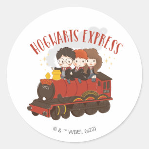 Sticker Rond Chibi HOGWARTS EXPRESS™ Ride