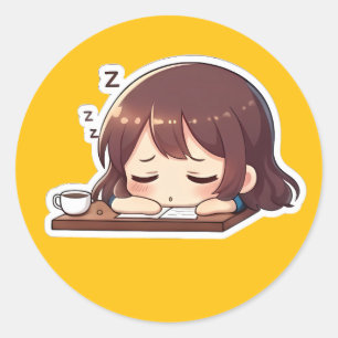 Sticker Rond Chibi Nurse 2.0 originale - Recharge du système