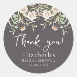 Sticker Rond Chic Blossom Boho Bridal Shower
