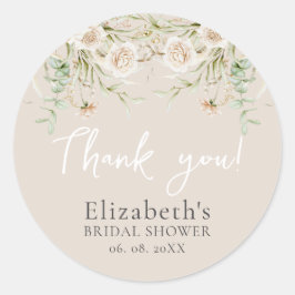 Sticker Rond Chic Blossom Boho Bridal Shower