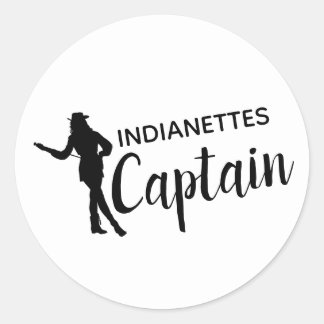 Sticker Rond Chic Drill Team Captain Personnalisé