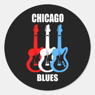 Sticker Rond Chicago Blues