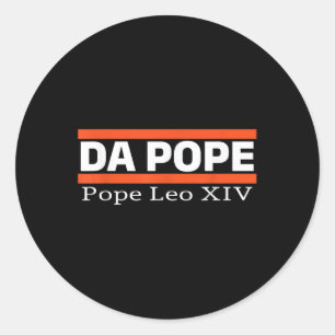 Sticker Rond Chicago Da Pope Funny Humour Da Pope Catholique