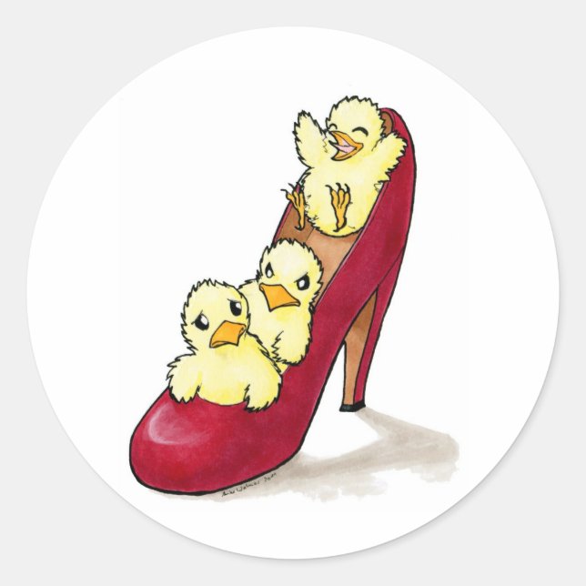 Sticker Rond Chiches Highheel (Devant)