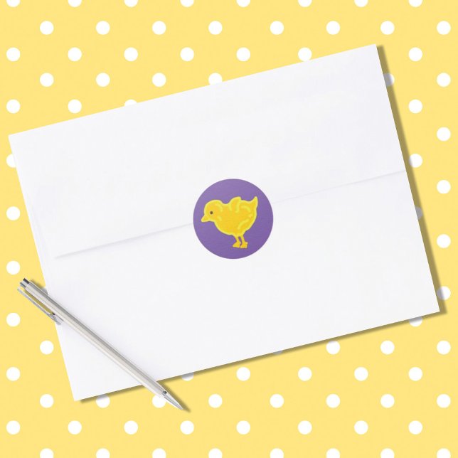 Sticker Rond Chick de Pâques (Créateur téléchargé)
