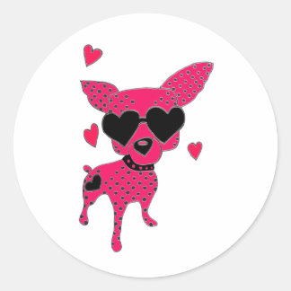 Sticker Rond Chien