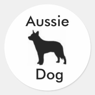 Sticker Rond Chien australien