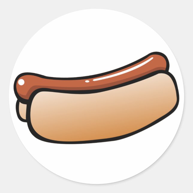 Sticker Rond Chien chaud (Devant)