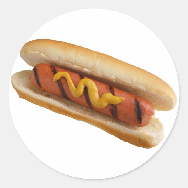 Sticker Rond Chien chaud (Devant)