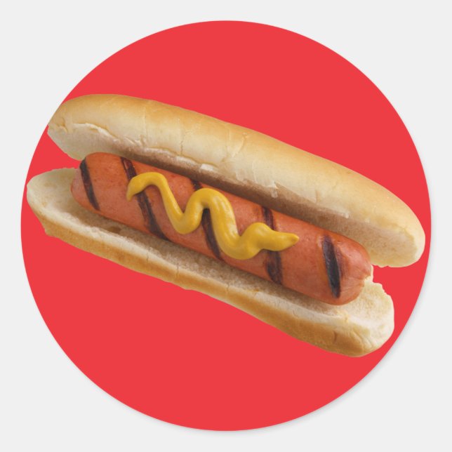 Sticker Rond Chien chaud (Devant)