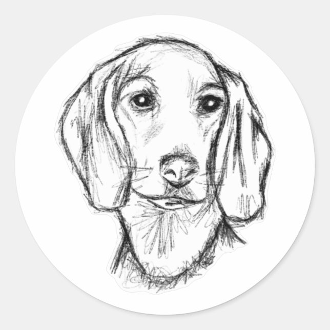 Sticker Rond Chien-chien dragon (Devant)