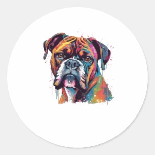 Sticker Rond Chien de boîte 2