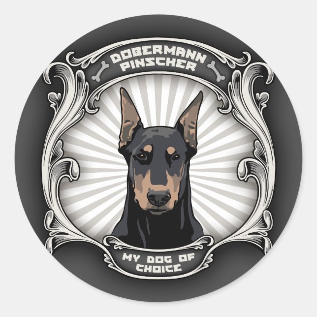 Sticker Rond Chien de choix (Devant)