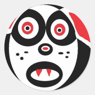 Sticker Rond chien fantôme