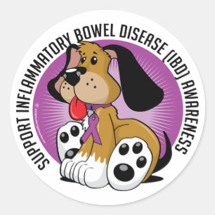 Sticker Rond Chien IBD