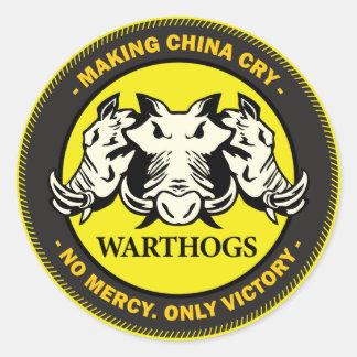 Sticker Rond Chiens de guerre