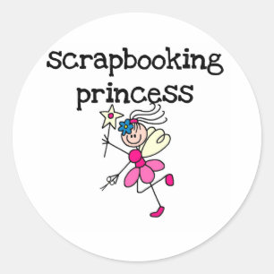 Sticker Rond Chiffre princesse de bâton d'album