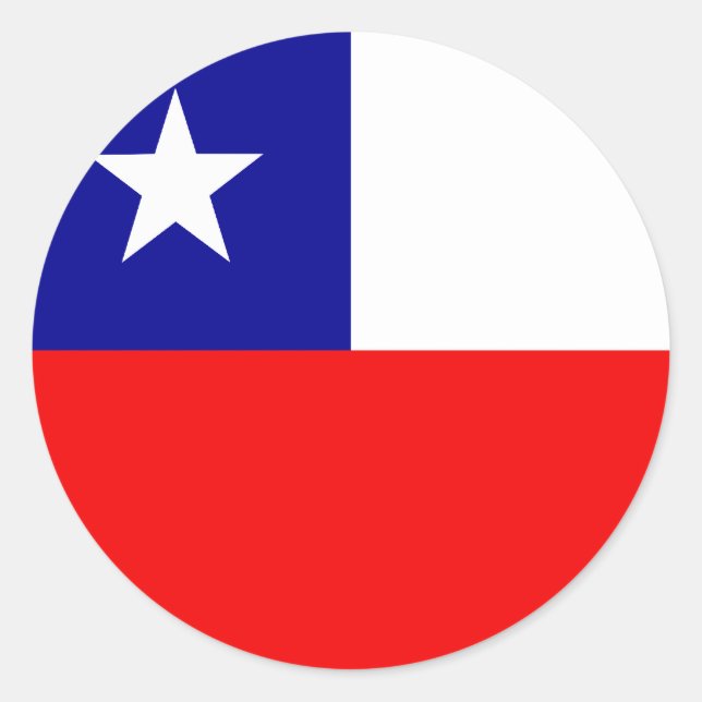 Sticker Rond Chili Drapeau de haute qualité (Devant)