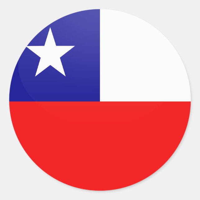 Sticker Rond Chili qualité Cercle de drapeau (Devant)