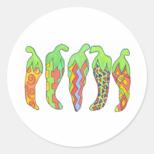Sticker Rond Chilis Incognito