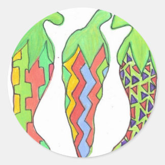 Sticker Rond Chilis Incognito