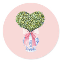 Chinoiserie Heart Topiary Saint Valentin