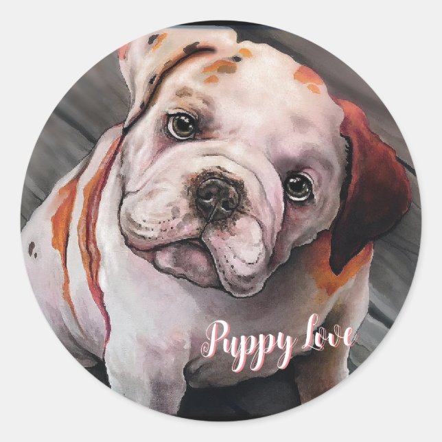 Sticker Rond Chiot (Devant)
