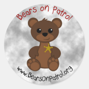 Sticker Rond Chip the Bear