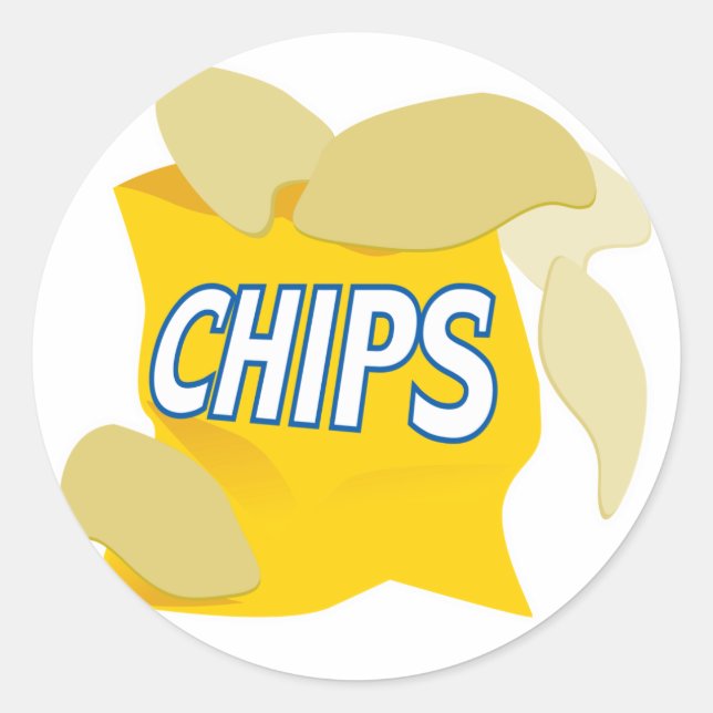 Sticker Rond chips (Devant)