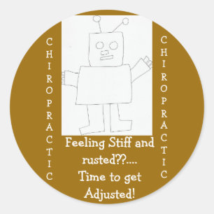Sticker Rond chiropratique se sentir rouillé? !