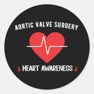 Sticker Rond Chirurgie de remplacement de la valve autique Sens