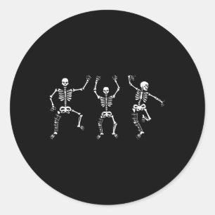 Sticker Rond Chirurgie genou Brace Skeletons Danser La Chirurgi