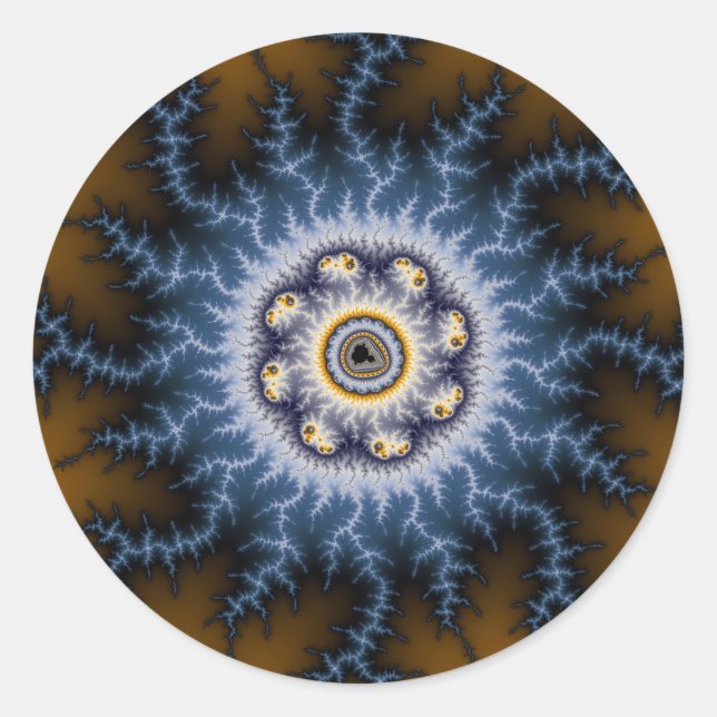 Sticker Rond Choc - Fractal (Devant)