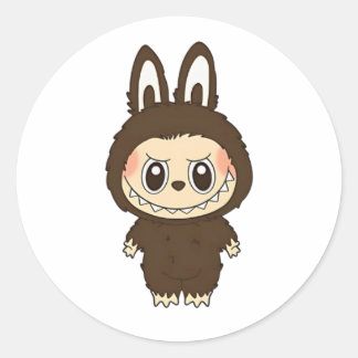 Sticker Rond Choco Bunny Rebel