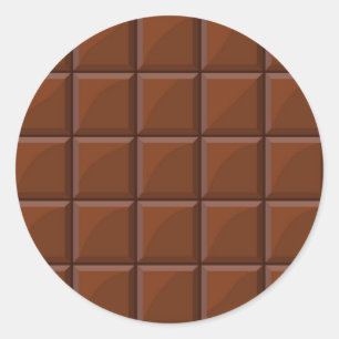 Sticker Rond chocolat au lait