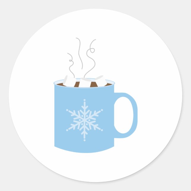 Sticker Rond Chocolat chaud (Devant)