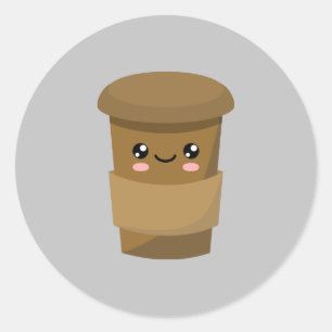 Sticker Rond Chocolat chaud