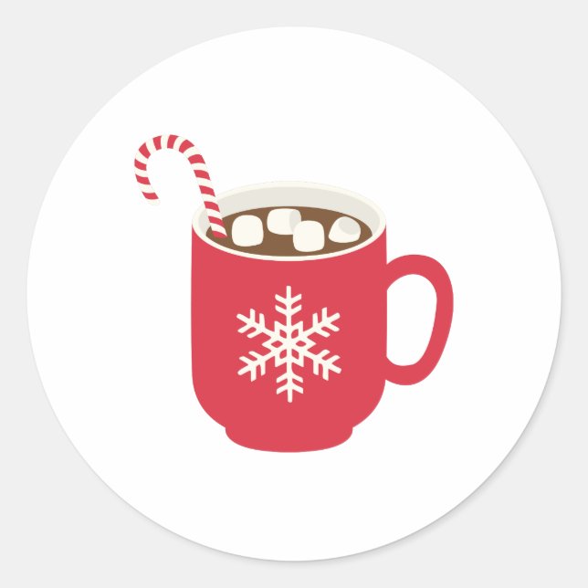 Sticker Rond Chocolat chaud (Devant)