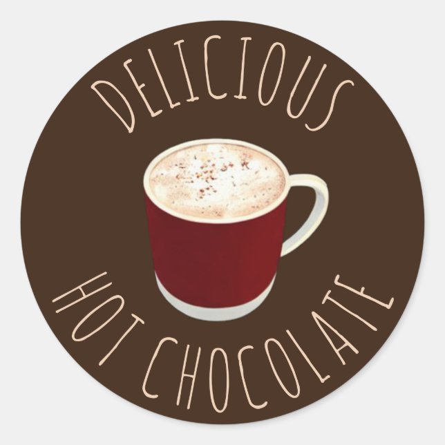 Sticker Rond Chocolat chaud (Devant)