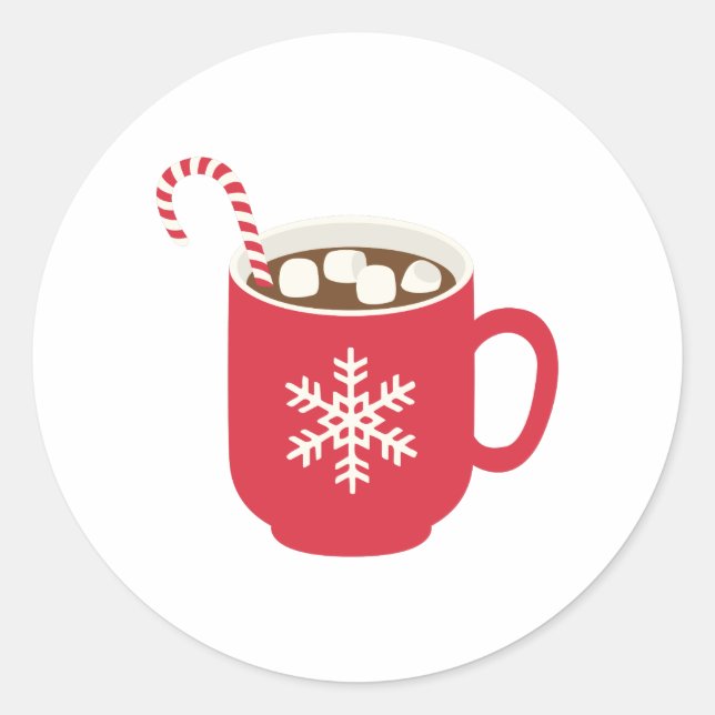 Sticker Rond Chocolat chaud (Devant)