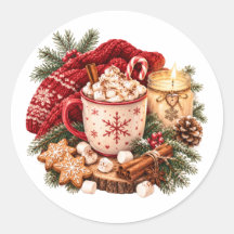 Chocolat Chaud de Noël Cosy Hiver Hygge Rouge