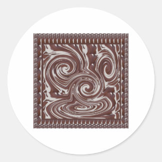 Sticker Rond CHOCOLATE Monster MODÈLES revendeurs CADEAUX DE BI