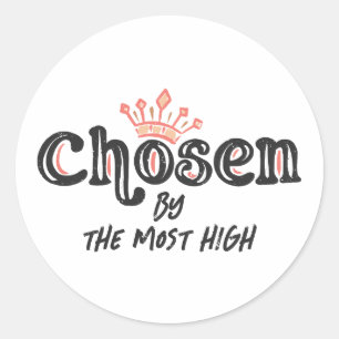 Sticker Rond Choisi par le plus élevé