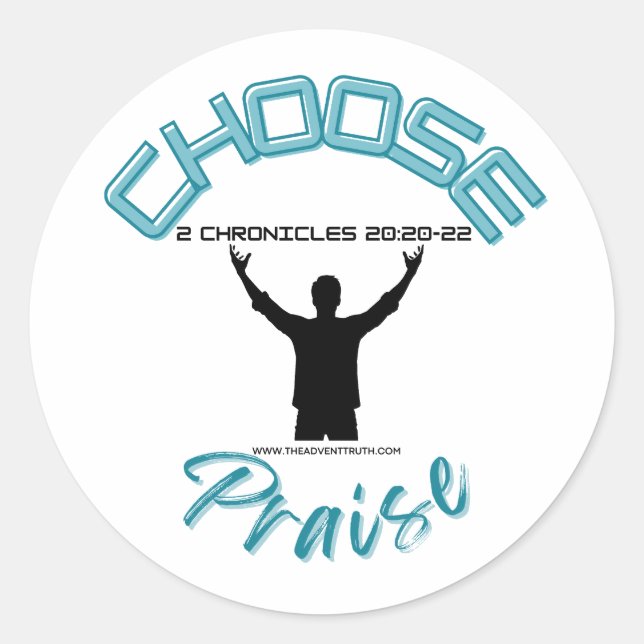 Sticker Rond Choisir une loupe (Devant)