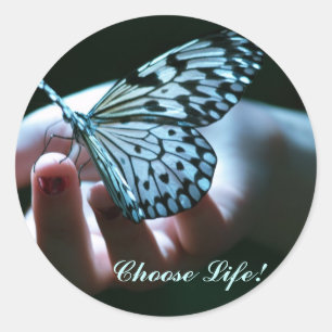 Sticker Rond Choisis la vie !